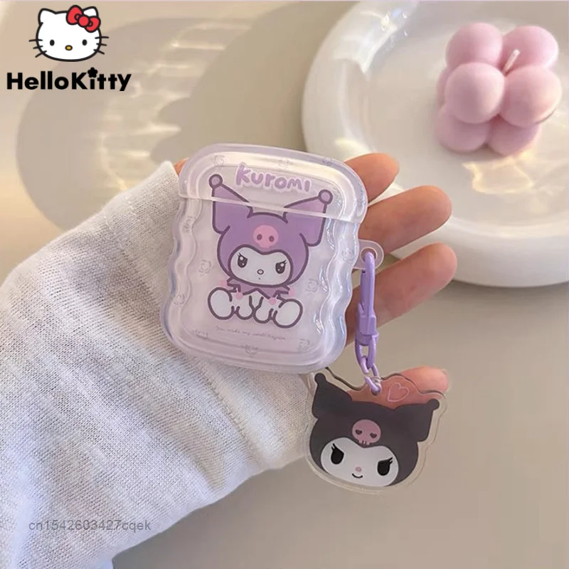 

Sanrio Kuromi Airpods Pro 2 Protective Case Apple 1 2 Wireless Headset Soft Case AirPods 3 Generation Fashion Cover With Pendant