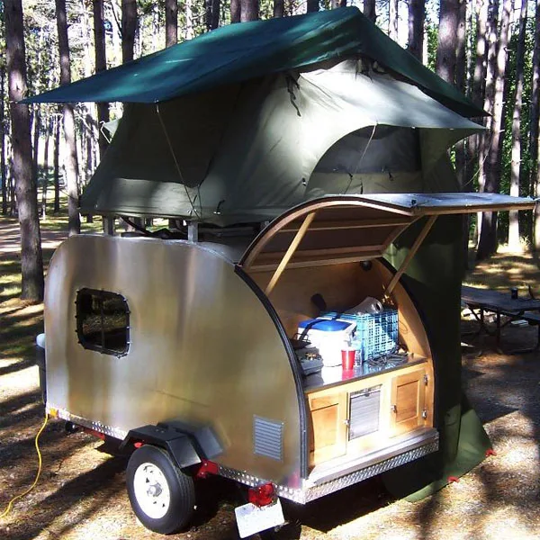 

Canvas camping outdoor vehicle tent for family camping