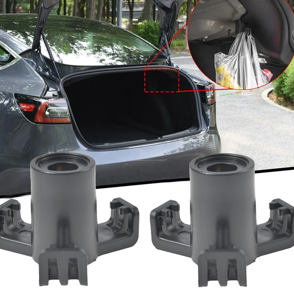 

2 PCS Trunk Hook Car Pendant Trunk Grocery Bag Hook Luggage Compartment Glove Bag Hook for Tesla Model Automobile