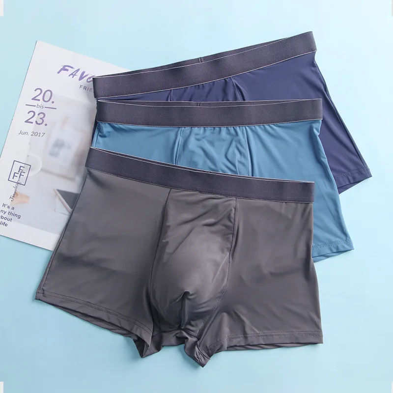 Men's underwear boxers stretch breathable nylon shorts 3PCS