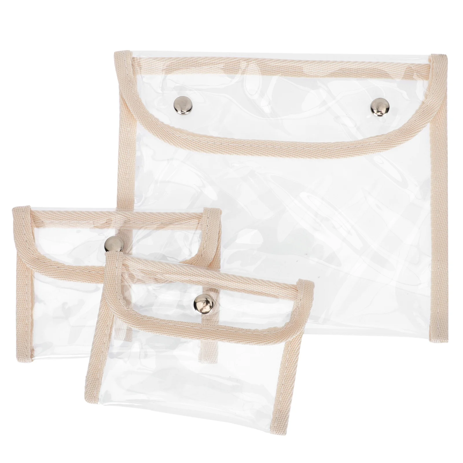 

Bag Clear Storagemakeup Bags Pouch Toiletrypursepurses Changedocument Folders Organizerpvc Id Mini Transparentfile Jewelry