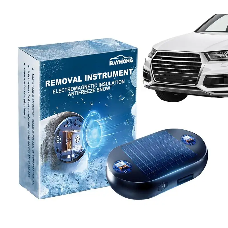 

Car Antifreeze Ornament Defrost Your Car Windshield Quickly Travel Size Solar Energy Instant Heating Electromagnetic De-Icer