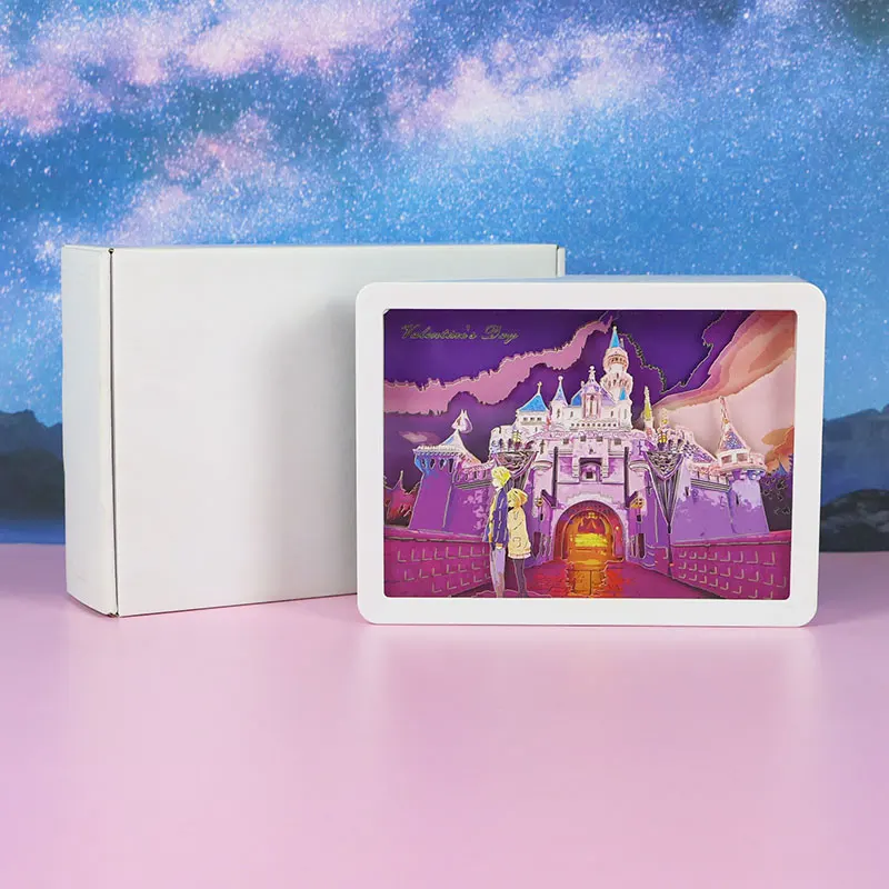 3D Бумажная рамка для фотографий сделай сам бумажная рукоделие теней бумаги