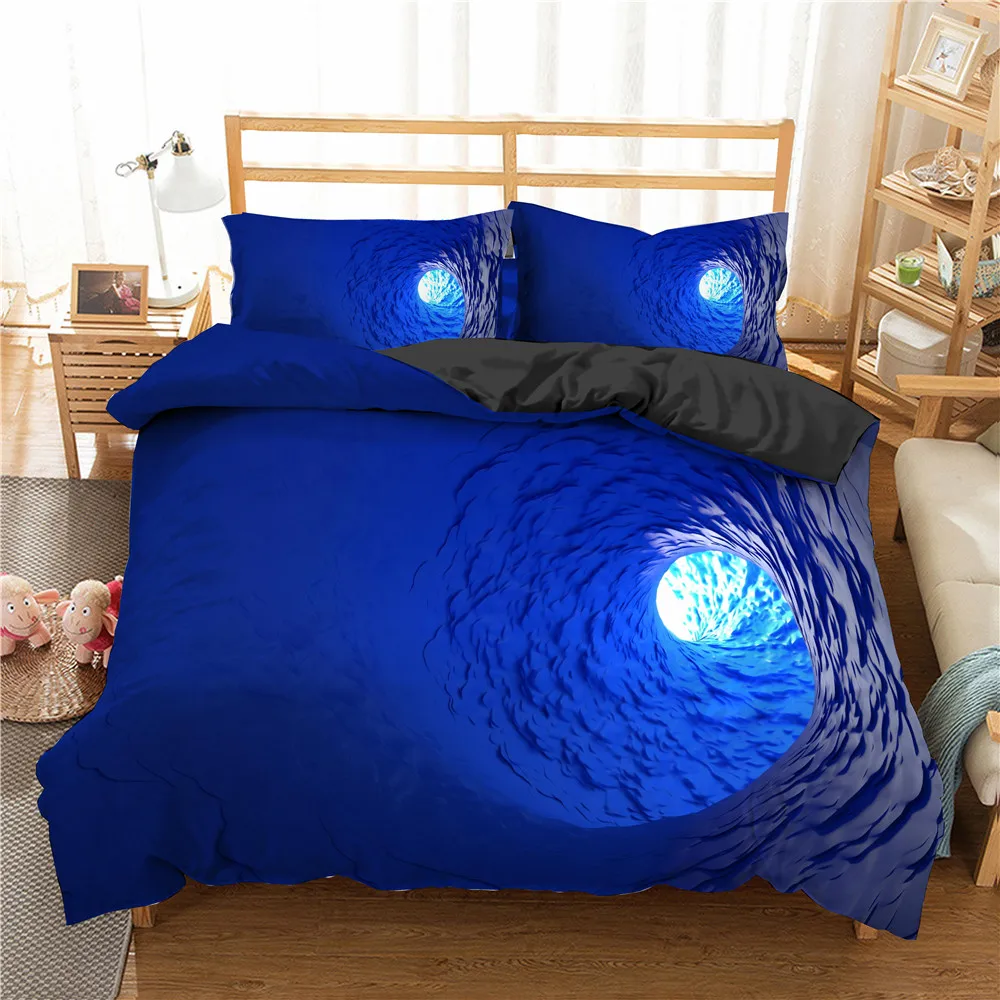 

3D Print Abstract Psychedelic Swirl Duvet Cover Set for Teens Children Bedding Set Art Polyester Comforter Cover King Twin Size