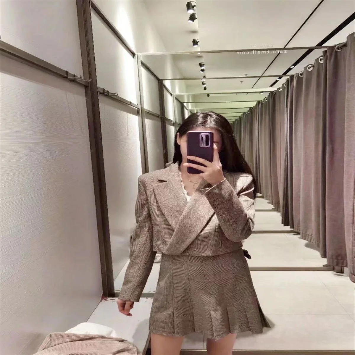 

Женская плиссированная мини-юбка, сезон лето-осень-зима 2022, клетчатая юбка, теннисная юбка