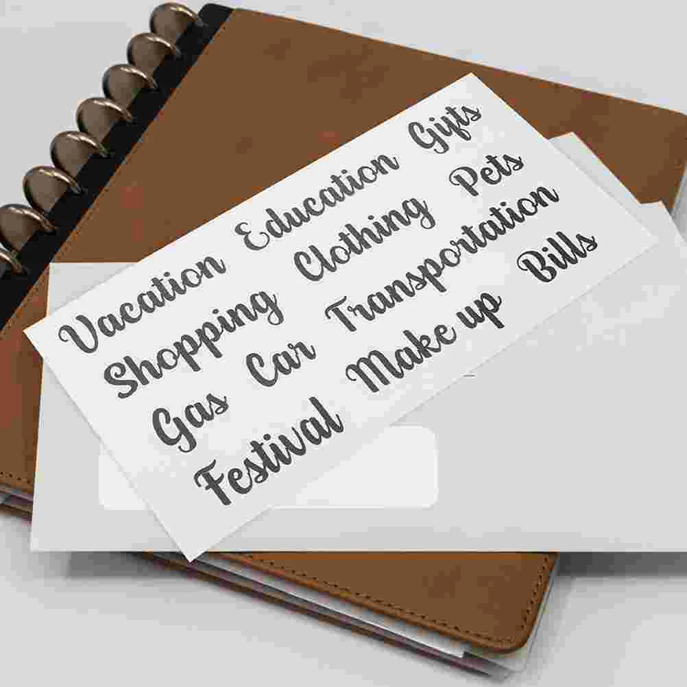 

5 комплектов, стикеры для денежных средств, ежедневное использование, этикетки для конвертов, классификация клея, компактные бытовые товары, многофункциональные