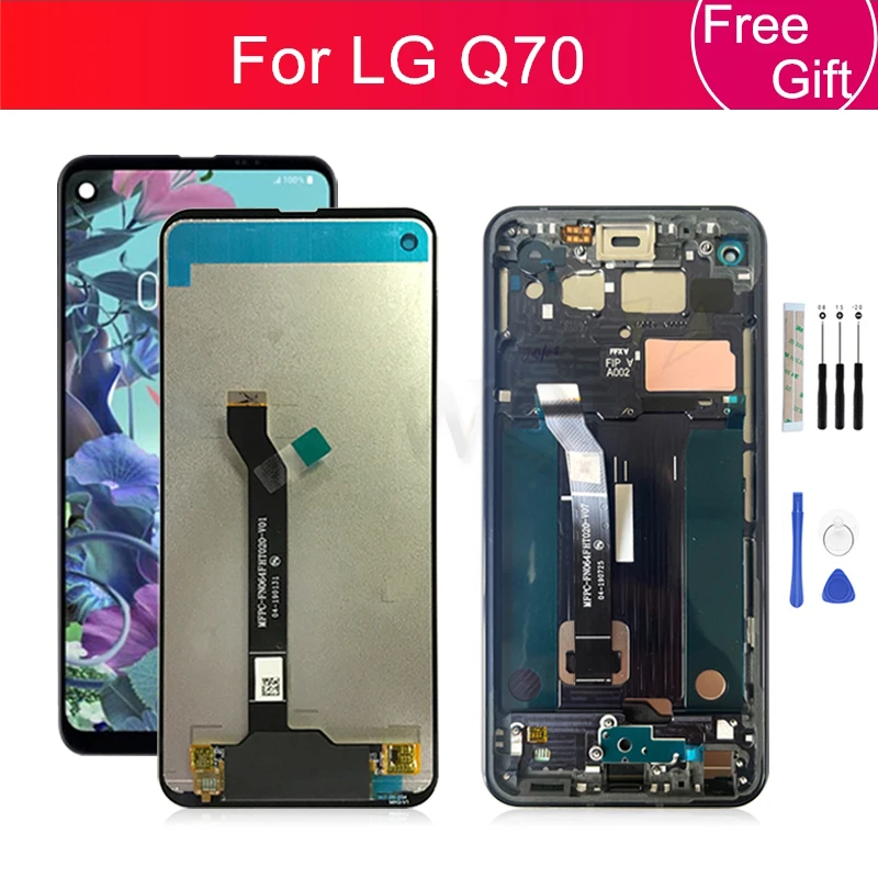 Дисплей для LG Q70 LCD Q620, дисплей с рамкой LMQ620WA LM-Q620WA, запасные части для ремонта, 6,4 дюйма