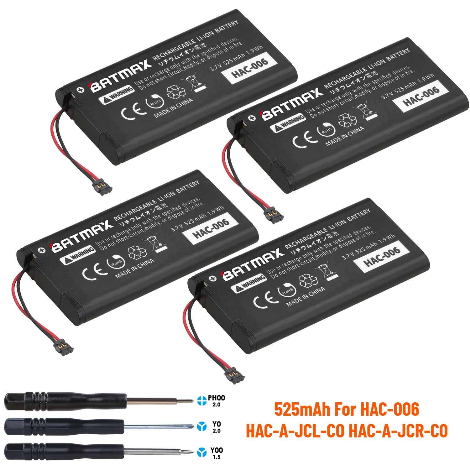 Аккумулятор Joycon Switch 525 мАч HAC-006 HAC-BPJPA-C0 HAC-015/016 HAC-A-JCR-C0 для контроллера Nintendo Ns