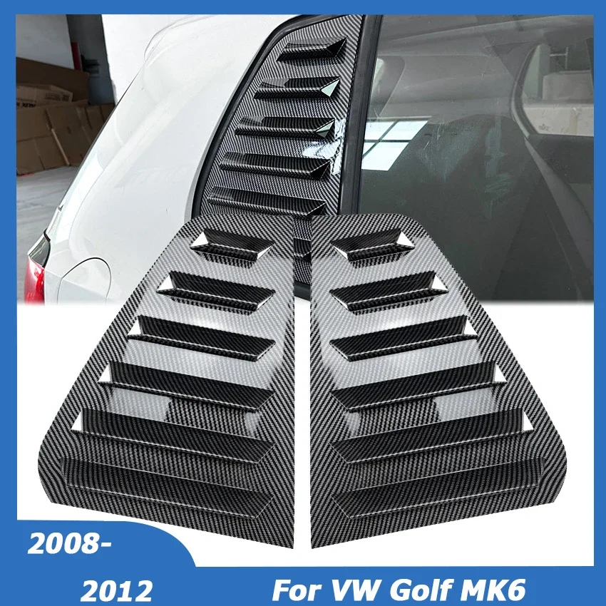 

Rear Window Quarter Shutter Cover Trim Louver Side Vent Sunshade For Volkswagen VW Golf 6 MK6 2008-2012 Car Accessories