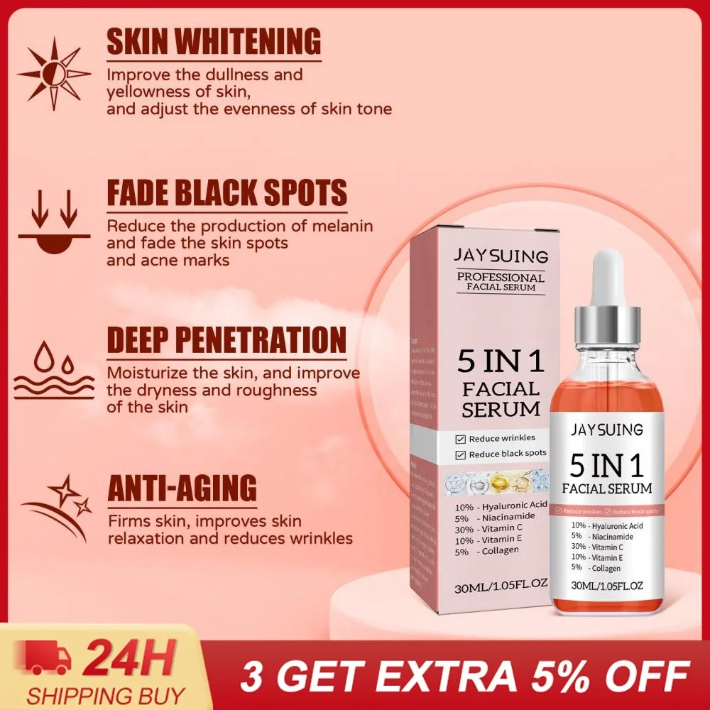 

30 Ml Niacinamide Facial Serum Anti-Aging Whitening Brightening Nourishing Moisturizing Pore Shrink Firming Lifting Skin Care