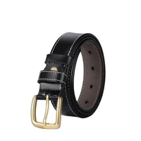 casual genuine leather belts for women vintage stitching up strap female quality second layer cow skin belt woman width 2 8 cm