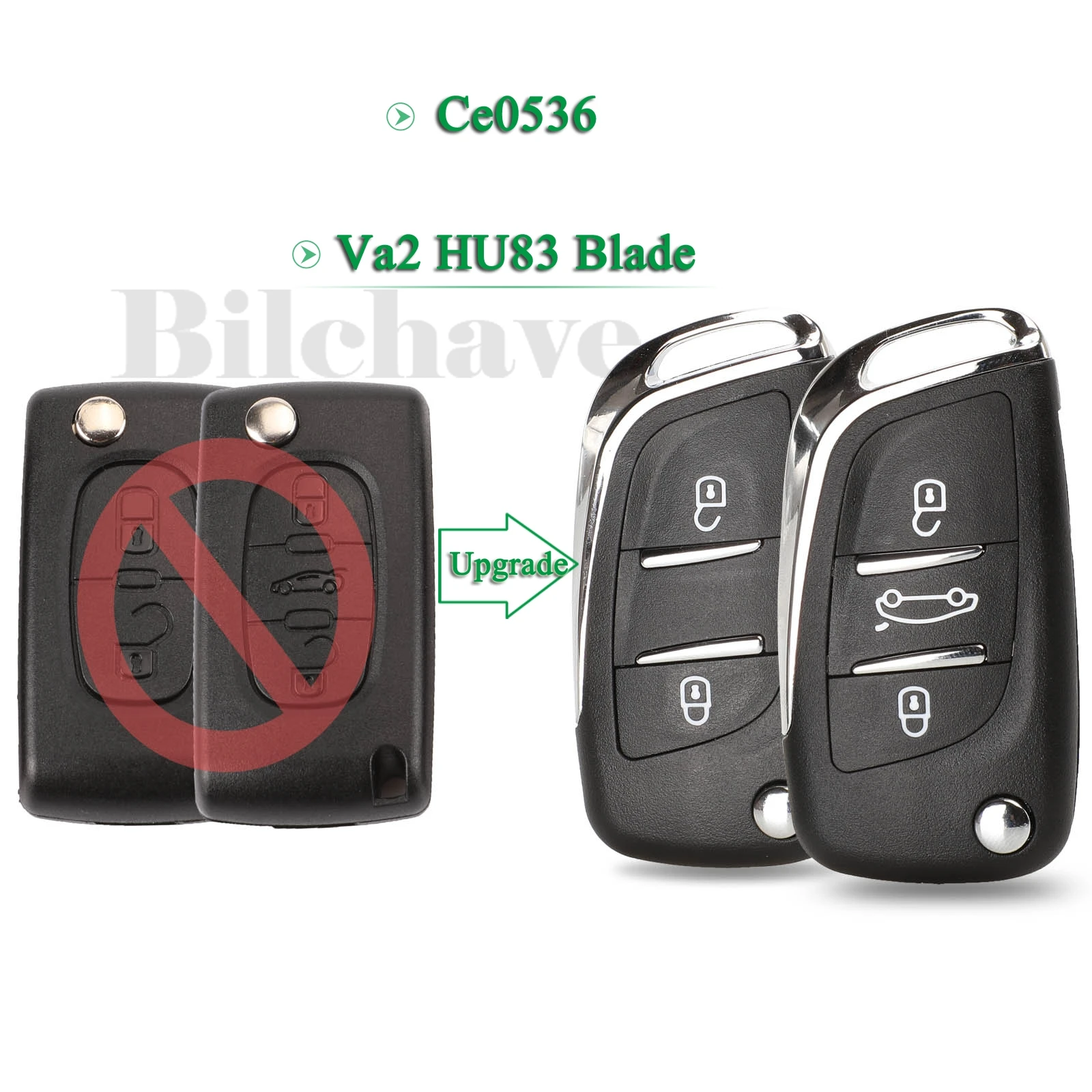 Jingyuqin 10 шт. для Peugeot 307 408 308 Citroen C2 C3 C4 C5 модифицированный корпус дистанционного