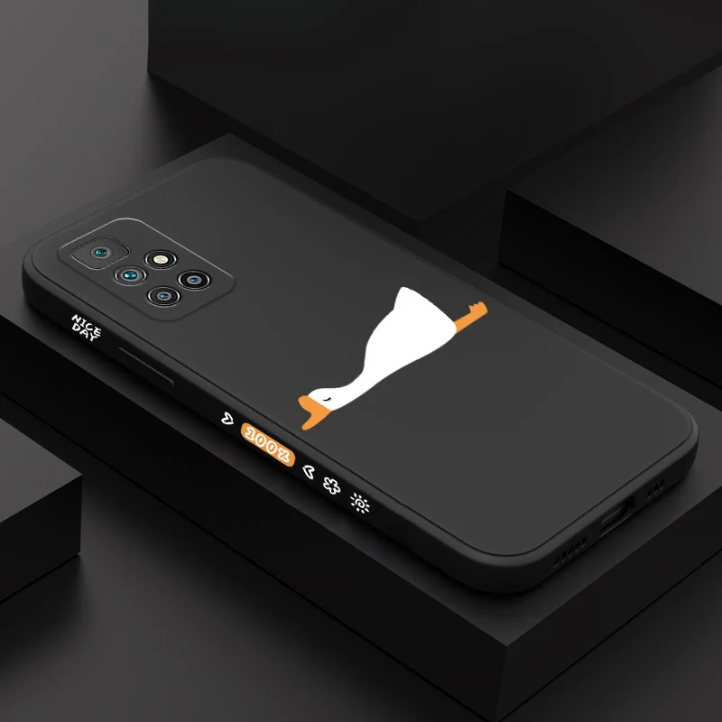 

Lying Geese Phone Case For Xiaomi Redmi 12C 10 10C 10A 9 9T 9A A1 Pro Plus 4G 5G Liquid Silicone Cover