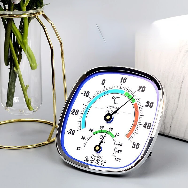 

Thermometer and Hygrometer Analog Humidity Gauge Temperature Monitor Indoor Outdoor Wang Hang & Stand NO BATTERY NEEDED