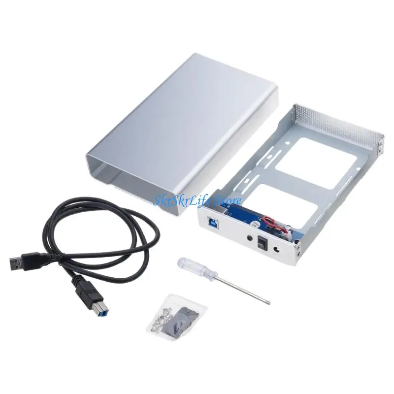 Фото E65E Blueendless 3,5-дюймовый USB Type C — USB A/Type C HDD Box 3,5-дюймовый жесткий диск №2