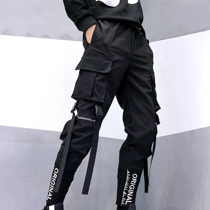 

Новые уличные мужские шаровары с несколькими карманами, брюки-карго в стиле хип-хоп, повседневные мужские спортивные брюки для бега, модные мужские брюки в стиле Харадзюку, Новинка