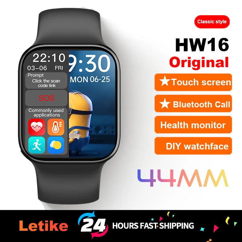 

[Clearance sale] Original HW16 Smart Watch Men Smartwatch 44mm Women Bluetooth Call Pk Iwo 13 Pro HW57 W37 HW22 HW12