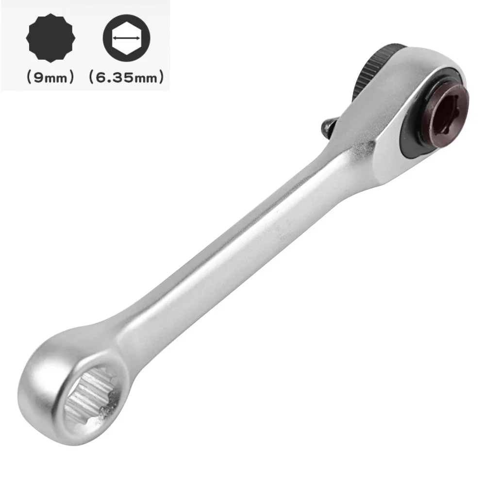 

1 Pc 1/4 Inch Double Headed Quick Socket 95mm Ratchet Wrench Screwdriver Bit Socket Repair Tool Hand Manual Tools Accessories