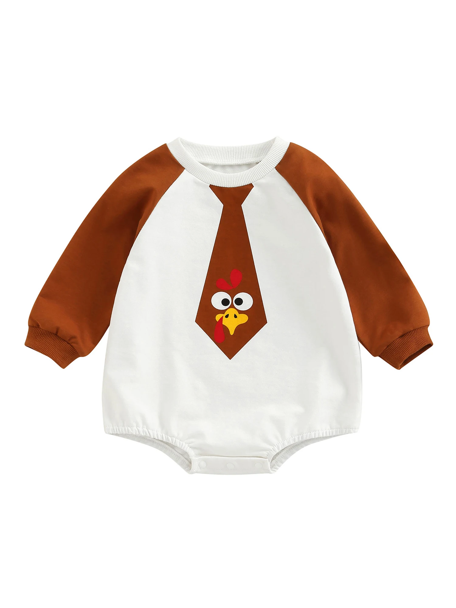 

Thanksgiving Outfit Newborn Baby Boy Romper Cute Funny Letter Print Bodysuit Fall Winter Clothes