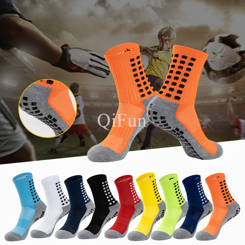 

Running Compression Socks Football Grip Socks Soccer Basketball Sports Anti Slip Cotton Football Soccer Socks Men Calcetines