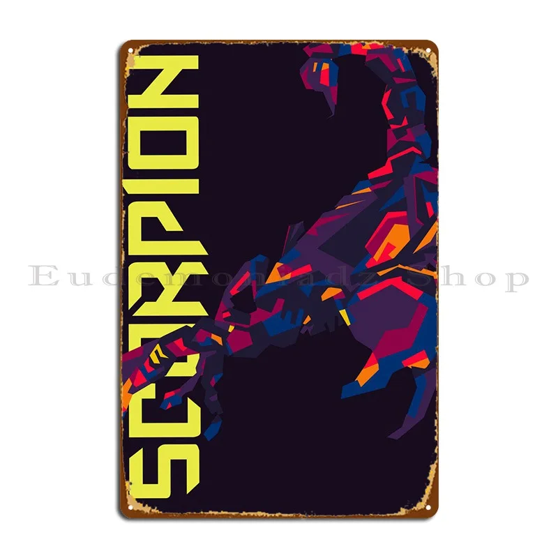 

Эволюция Скорпион металлические знаки декоративные пластины кухня классический дизайн оловянный знак плакат