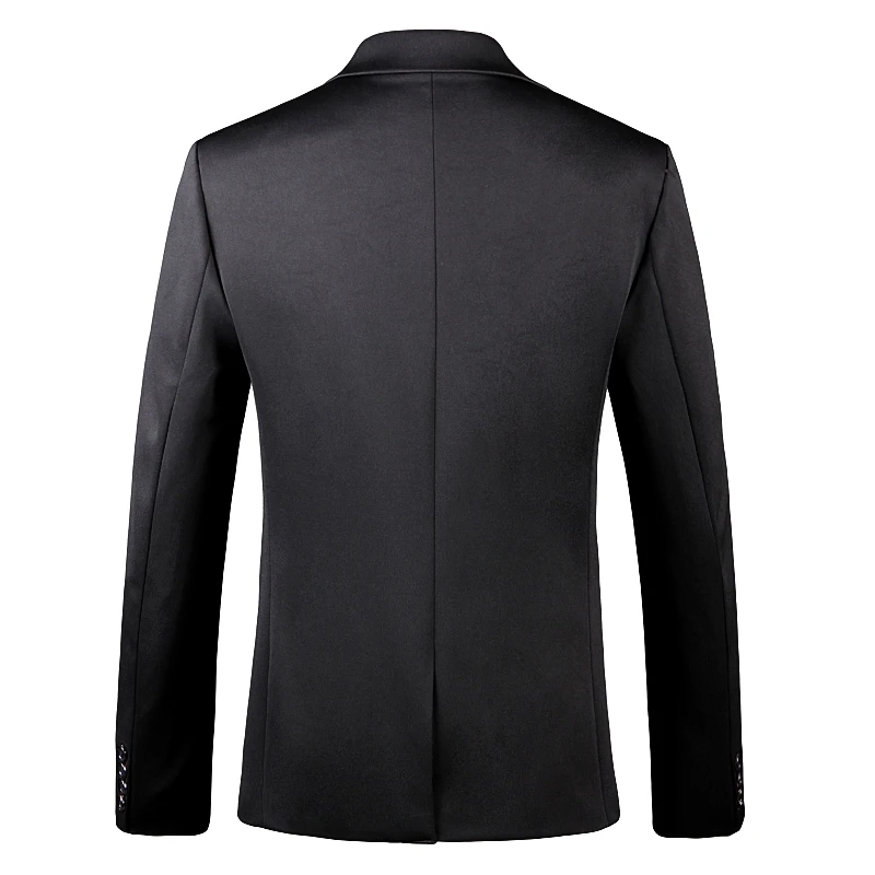 Брендовая одежда Мужской Блейзер модный мужской однотонный весенне-осенний
