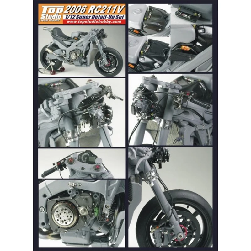 

Top Studio MD29004 1/12 06 'RC211V набор деталей для Tamiya 14106 14107 14108 модель автомобиля модификации набор ручной работы