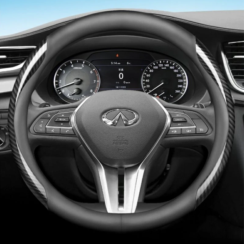 Кожаный чехол на руль автомобиля для Infiniti Q30 Q50 QX80 Q70L Q70 JX M35h GT FX 2013 2014 2015 2016 2017
