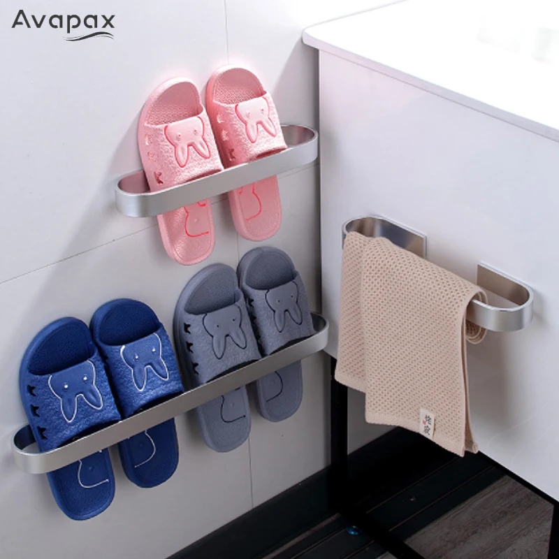 

Настенный держатель для полотенец из алюминия, на клейкой основе