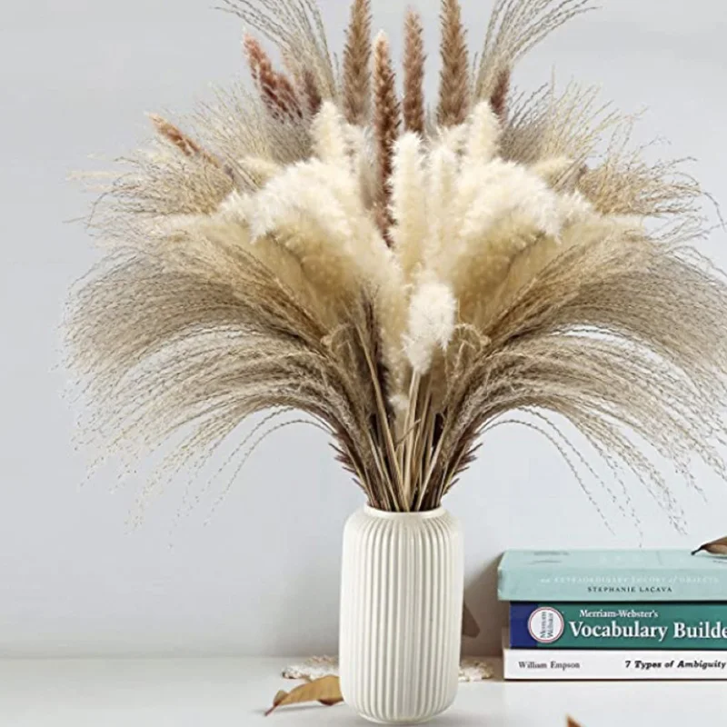 

Natural Pampas Grass Dried Flowers Flores Artificial Flowers Fleurs Artificielles Home Decor Fake Flowers Wedding Decoration