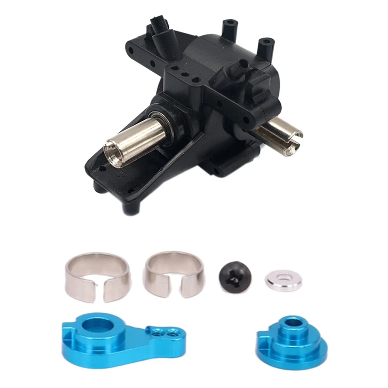 

2 Pcs Toy Accessories: 1 Pcs Steering Servo Horn Arm 0033 & 1 Pcs Metal Differential Gear Front Rear Wave Box