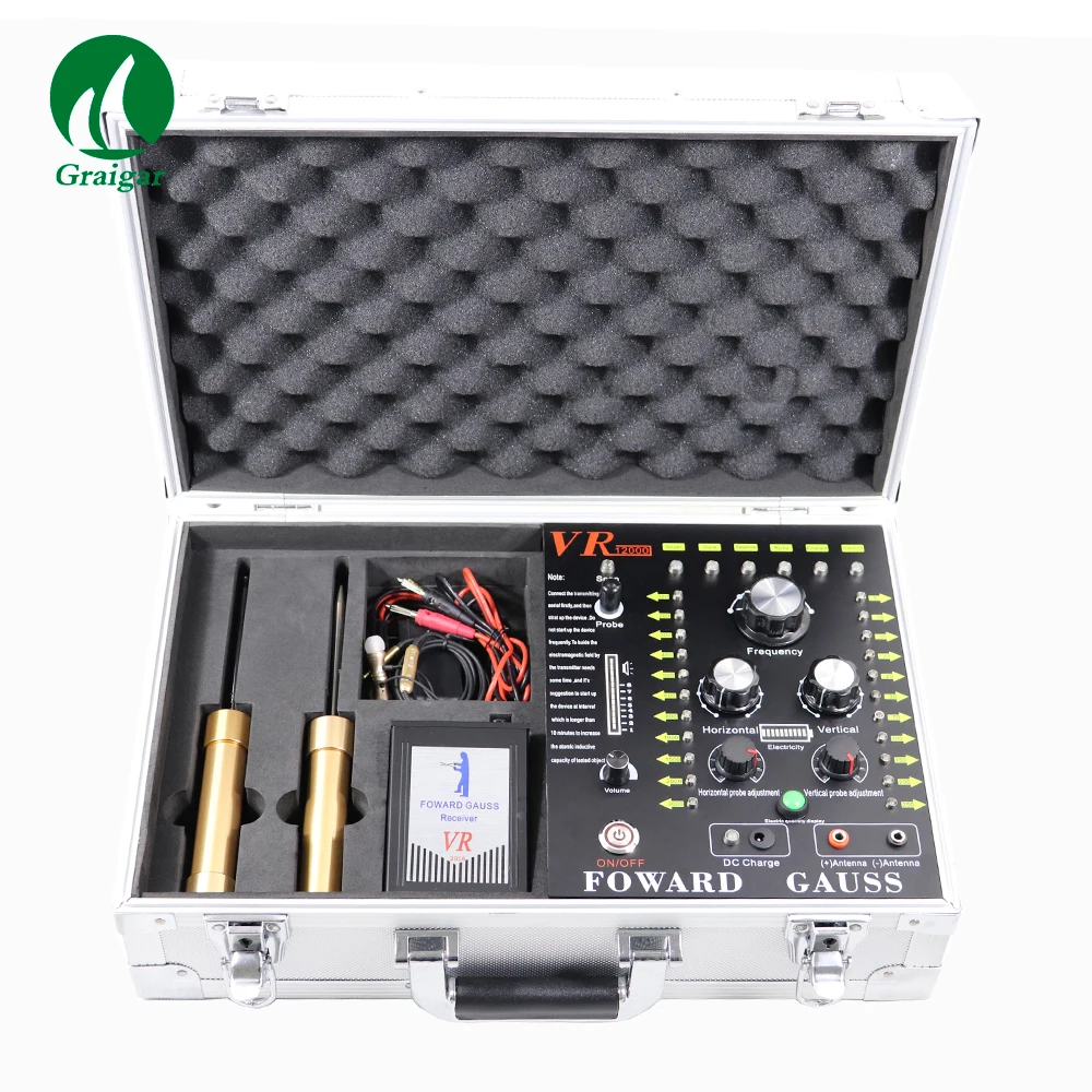 

New VR-12000 Ultrasonic Long Range Gold and Gem Metal Detector with Function of Indicator Lights