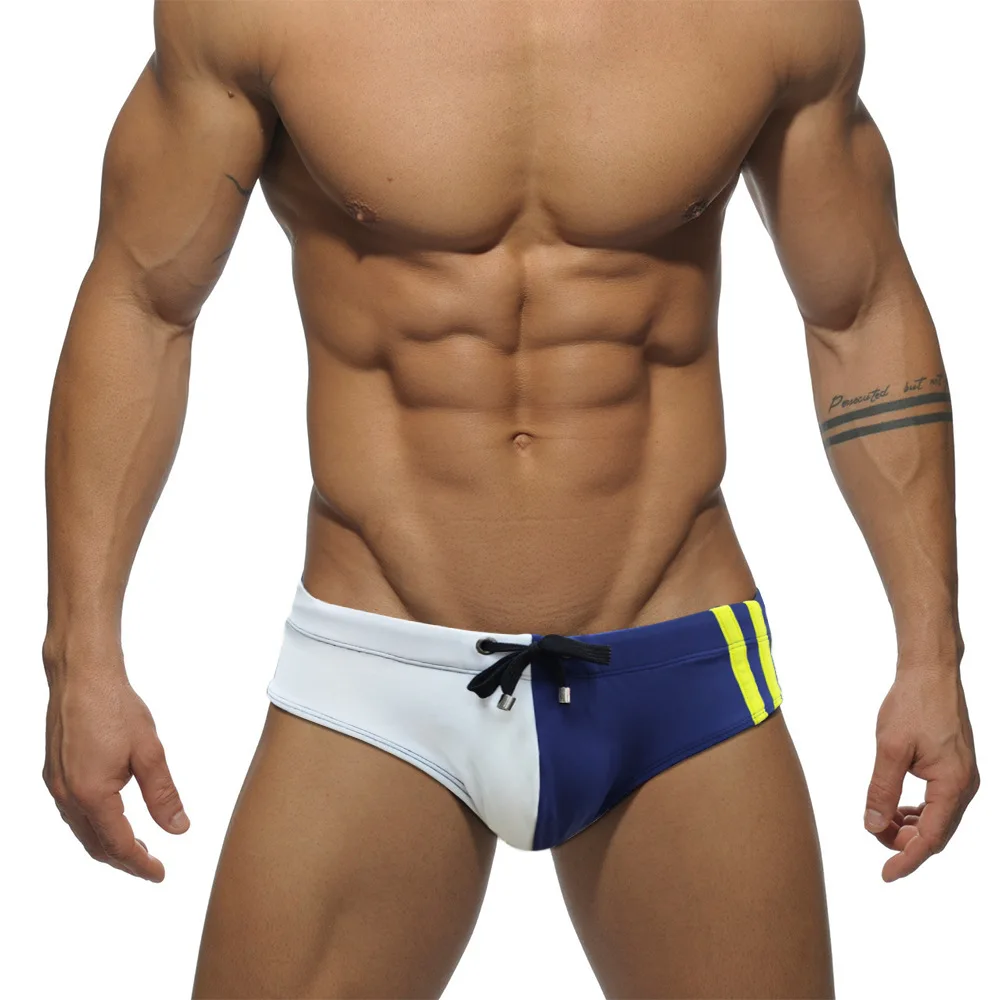 Men's Bikini Swimwear Swim Briefs Push-Up Sexy Swimsuit Beach Short Colorblock Swimming Surfing Trunks Bathing Suit Beachwear