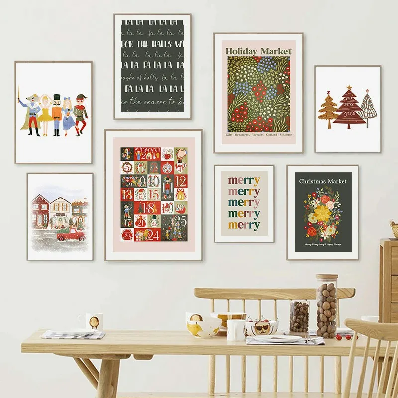 Картина с надписью &quotHappy Christmas&quot