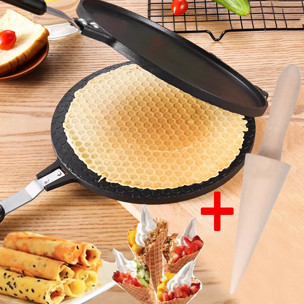 

Egg Roll Mode Non-Stick Omelet Waffles For The Baking Pan Cake Aluminium Alloy Bakeware Crispy Machine Omelet Mold Bakeware Tool