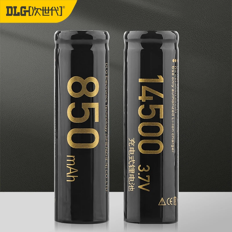 Литий-ионный перезаряжаемый аккумулятор DLG 14500 850 мАч 3,7 в