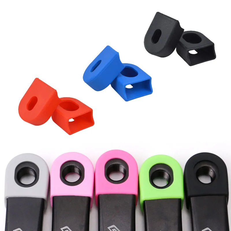 

2 PCS Bike Crank Cover Protector Silica Gel BIcycle Race Crank Boot Protectors Crankset Protective Case