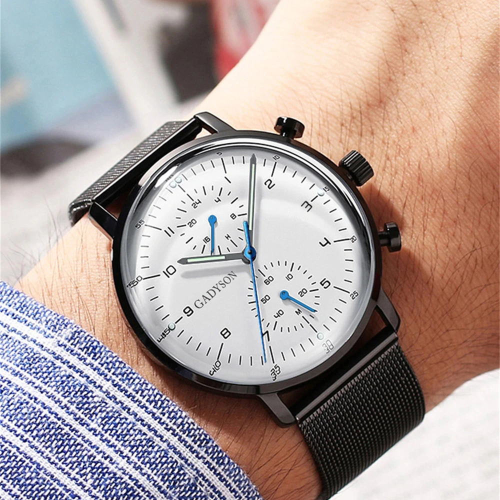 Мужские Роскошные модные уникальные наручные часы 2022 повседневные спортивные