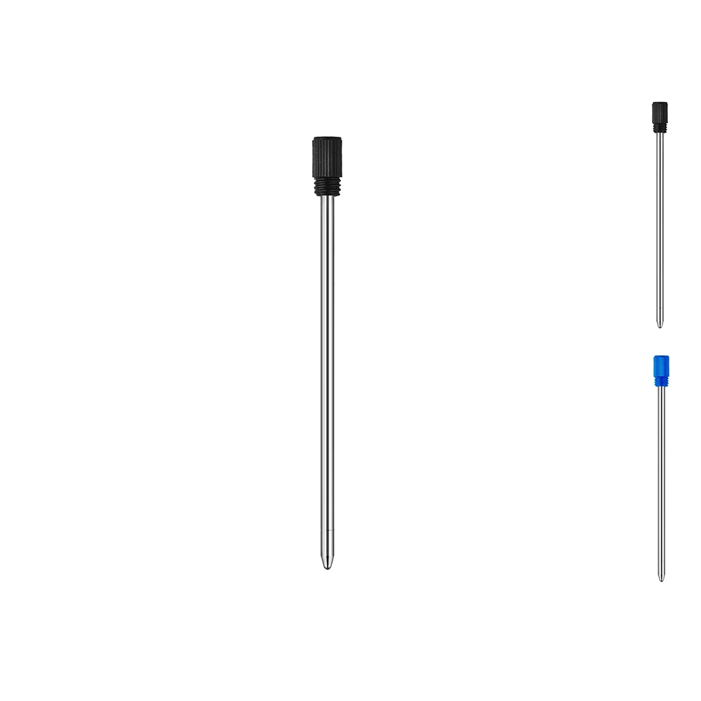 

20 шт. вращающаяся 0 7 мм ручка точка черный синий стержень металлическая шариковая ручка Замена заправок канцелярские принадлежности