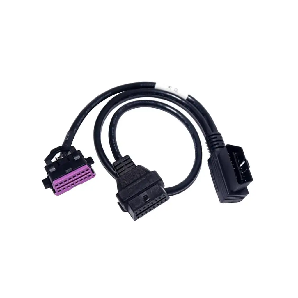 

OBD2 II 6 Pin Adapter Connector Cable Cord Black for Audi for VW