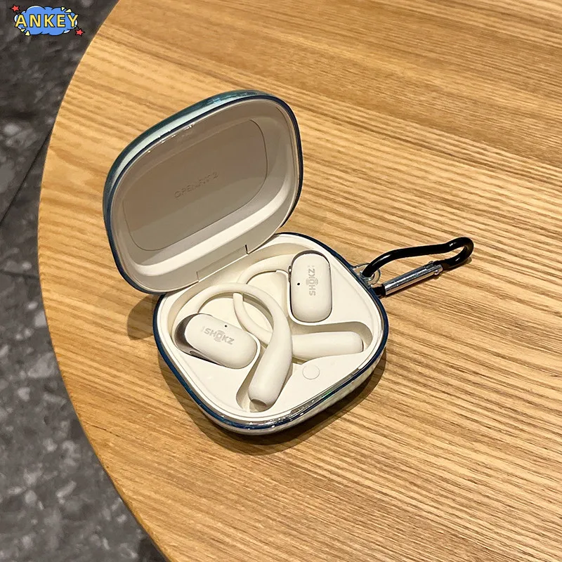 Фото Чехол для Shokz OpenFit 2+ прозрачный градиентный защитный прозрачный чехол из ТПУ для Bluetooth-наушников, портативный чехол для наушников №5