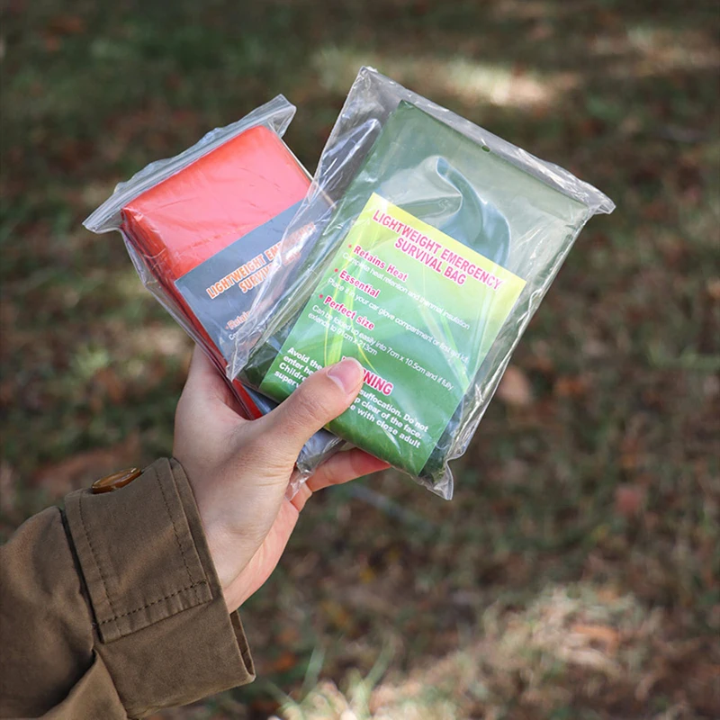 1 шт. аварийный спальный мешок для кемпинга на открытом воздухе полиэтиленовая