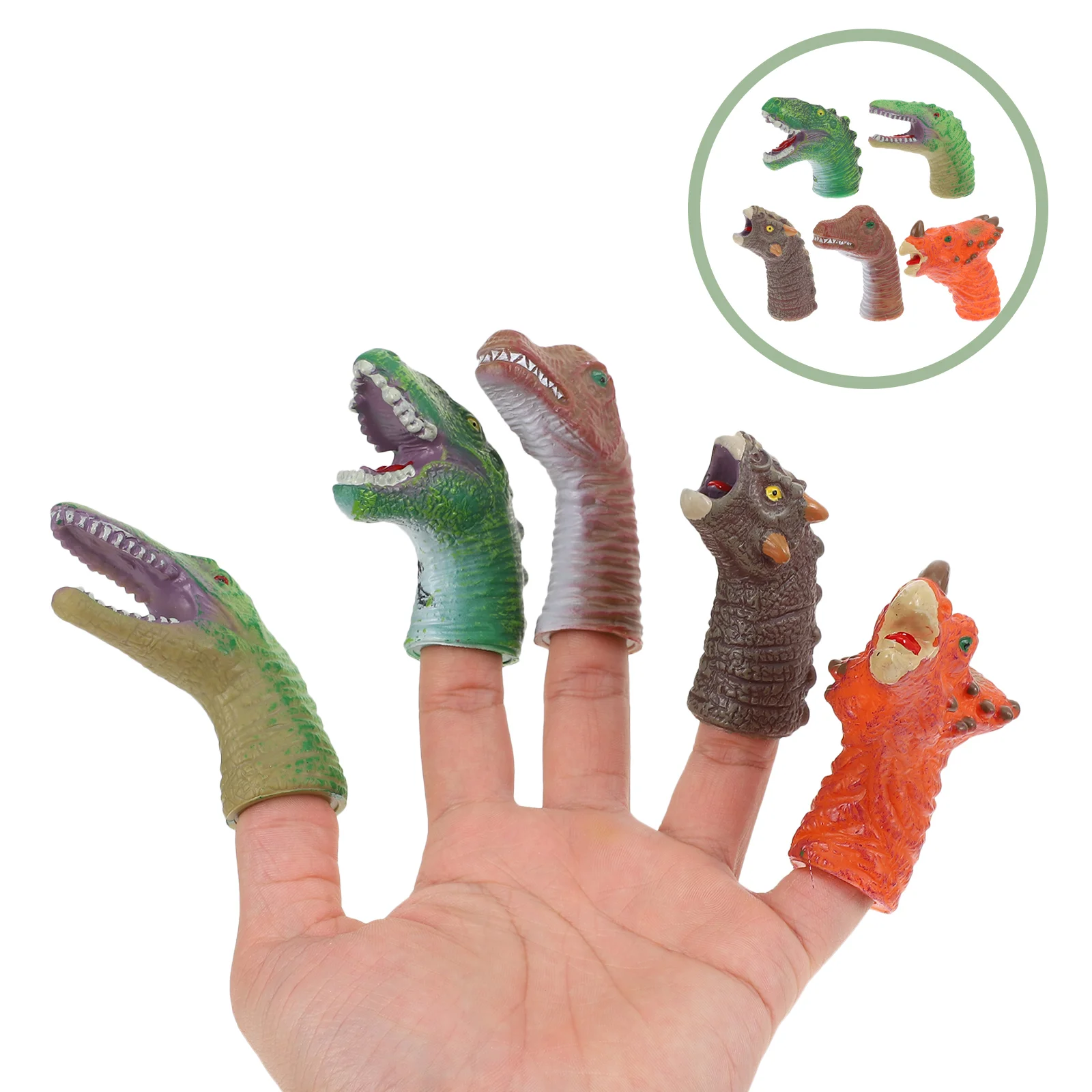 

5Pcs Finger Puppets Finger Puppets Plaything for Home Kindergarten Kids