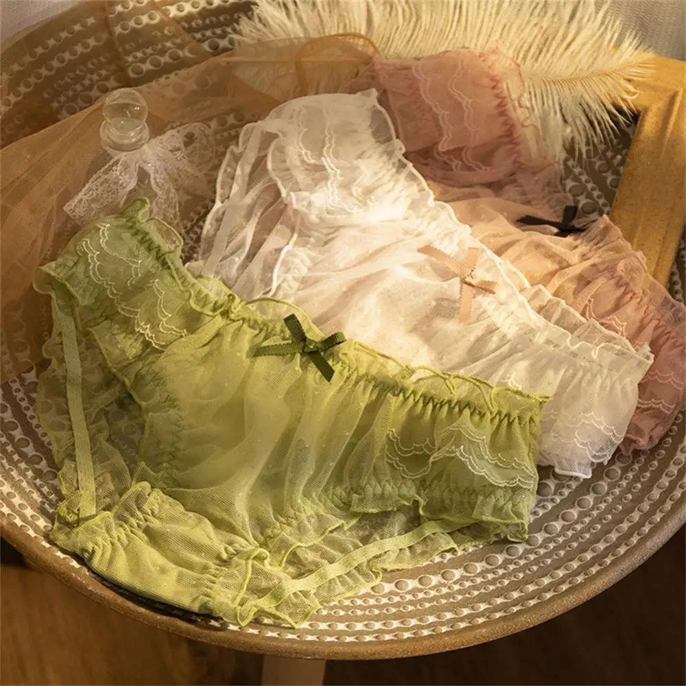 

Женские сексуальные кружевные трусики 3XL, цветочные прозрачные однотонные новые милые треугольные дамские привлекательные сетчатые кружевные трусики в горошек со средней талией