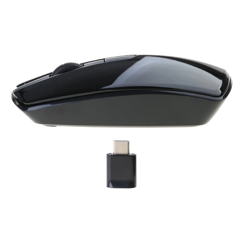 Беспроводная мышь Type C 2 адаптер Type-C тихие беспроводные мыши подходящие для