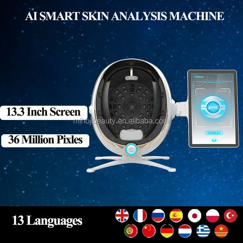 

Intalligent 28m pixel 3D surface deep detection simulation facial skin status analyses analyser beauty machine for face