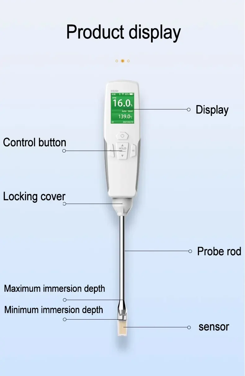 WEIAI портативный цифровой тестер качества растительного масла высокая
