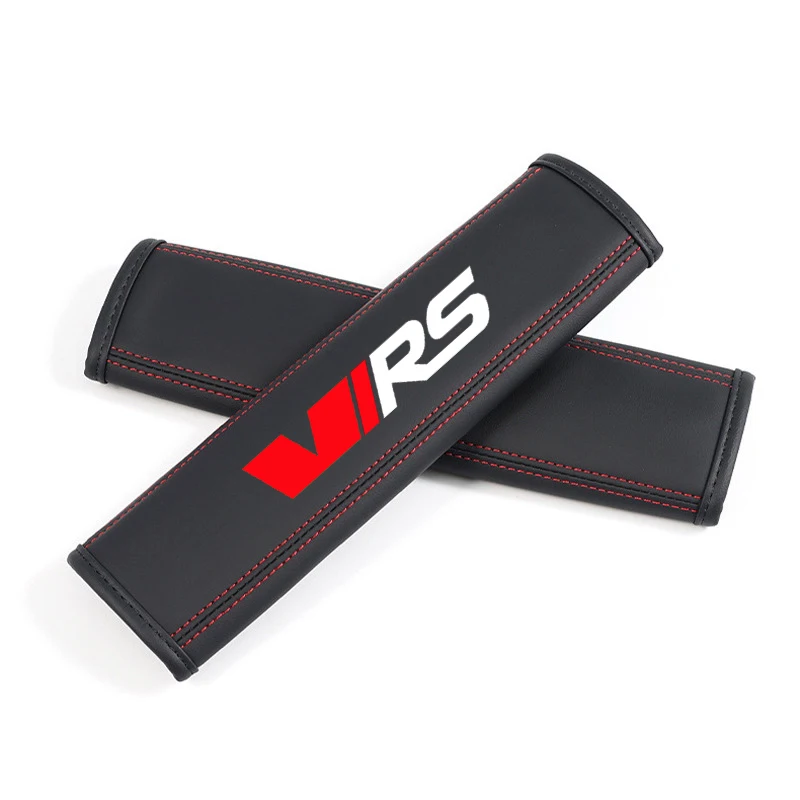 

Кожаный Автомобильный Ремень безопасности, Наплечные накладки для Skoda VRS Octavia Kamiq Kodiaq Karoq Superb Fabia Rapid, автомобильные аксессуары, 2 шт.