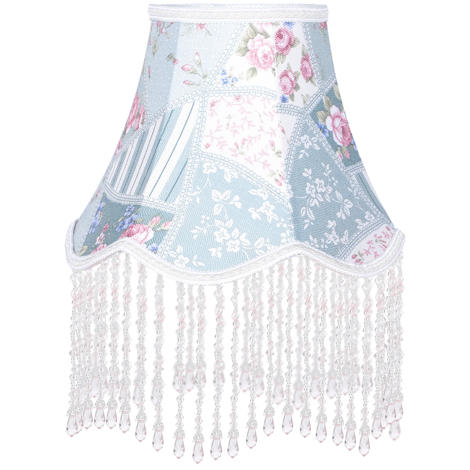 

Beaded Fringe Trim Lampshade Trendy E27 Decorative Lamp Shade Fringe Lampshade