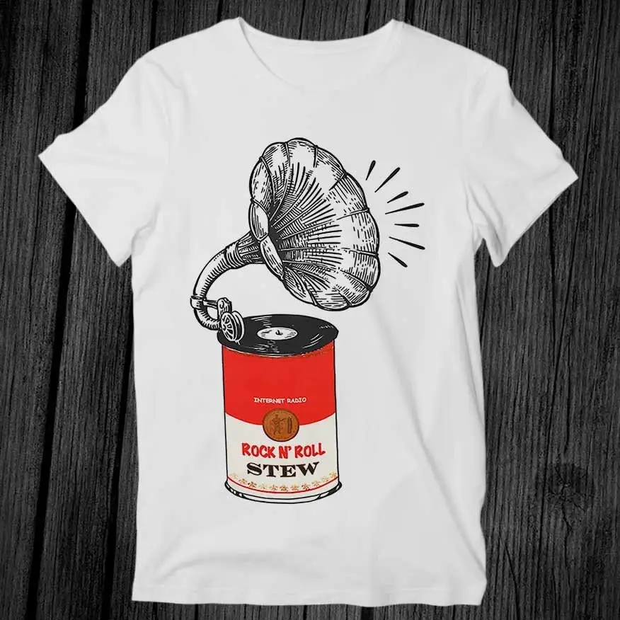Rock N Roll Stew Can футболка для взрослых крутая музыка модный топ винтажный Ретро G278